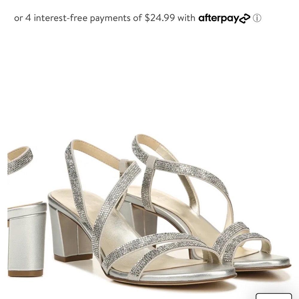 Naturalizer silver sandals. Worn once